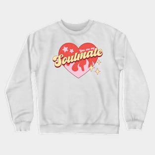 Soulmate heart valentine sublimation Crewneck Sweatshirt